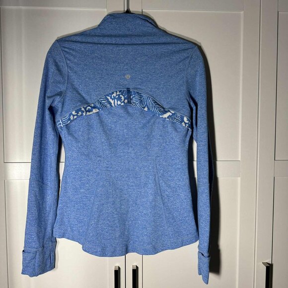 Lululemon athletica Zipper down Sweater Blue Size 8 - Picture 9 of 10